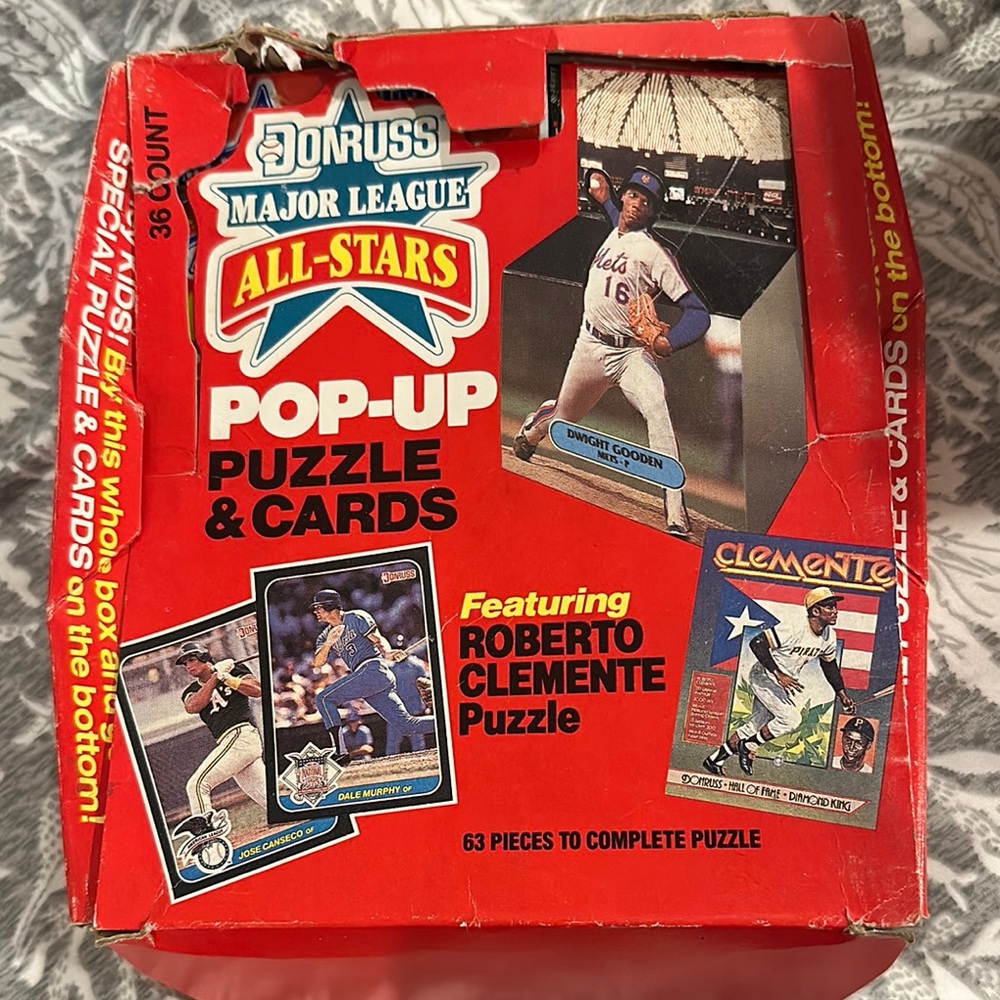 Russ Major League All-Stars Pop-Up Puzzle & Cards - Roberto Clemente